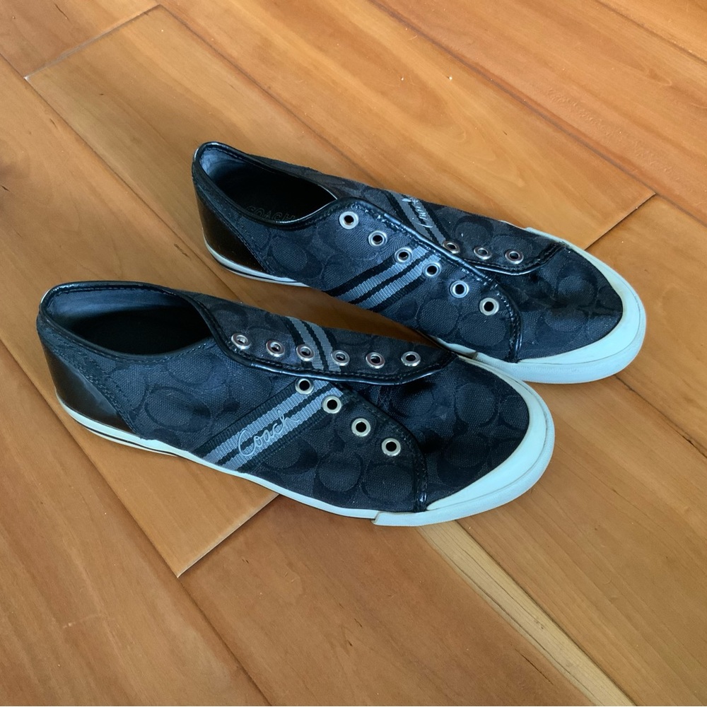 Coach Polly Black low shoes size 9B